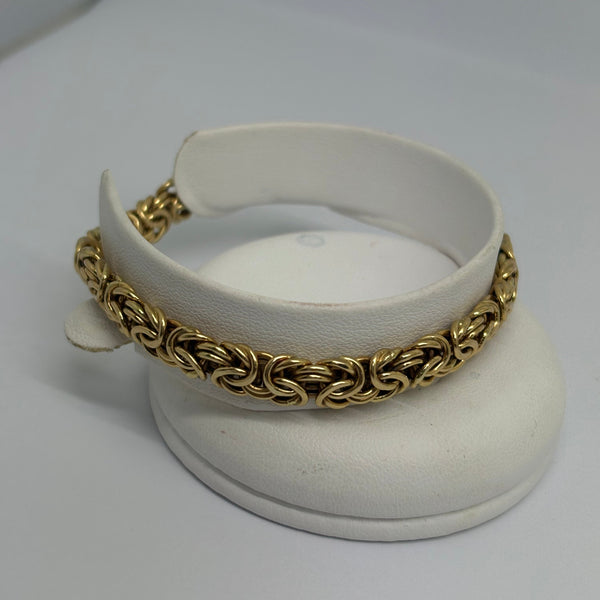 Bracelet maille royale en Or 18K - 11.60G - 19CM