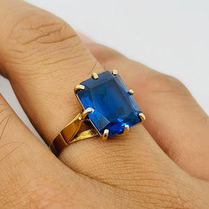 Bague en Or Jaune 18k - Taille : 55