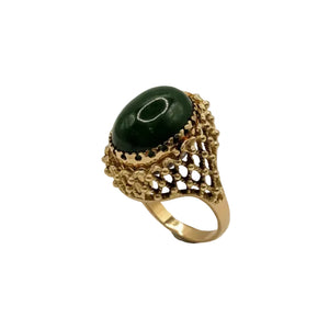 Bague ancienne en or jaune 18 K - Taille 51.5