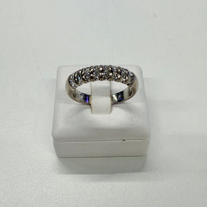 Bague en diamants en or gris 18k Taille-54