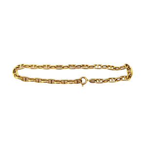Bracelet Maillon Marine Or Jaune 18 Carats