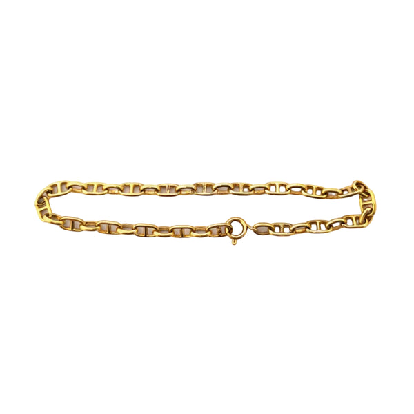 Bracelet Maillon Marine Or Jaune 18 Carats