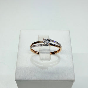 Bague en Or Rose 18k - 1.59 Grs - Taille 58