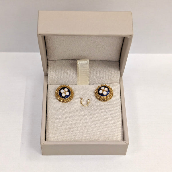 Boucles d'oreilles en or jaune 20K 2.47 Grs