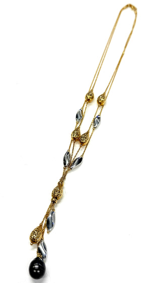 Collier Matinée Or Jaune et Blanc 18K - 14.96g