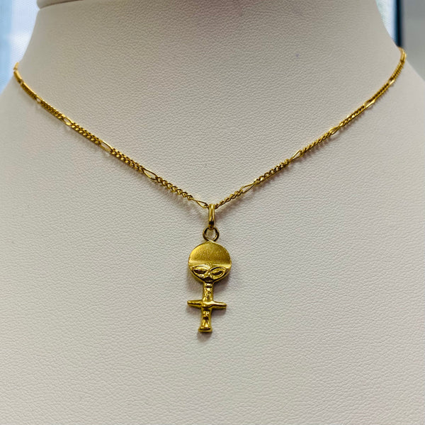 Pendentif Symbole Femme en Or Jaune 18K