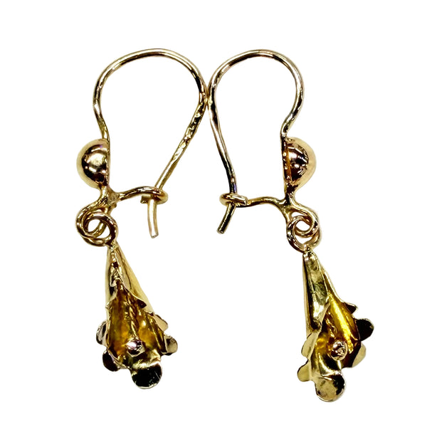 Boucles d'oreilles Dormeuse en Or Jaune 18K - 1.40G