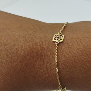 Bracelet maillon en or jaune 18K 1.86 Grs