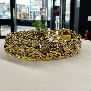 Bracelet Gourmette en Or Jaune 18K - 19.84G