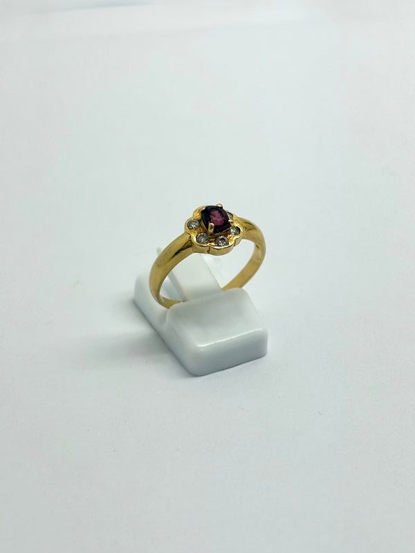 Bague en Or Jaune 18K - 2.94 Grs - Taille 55