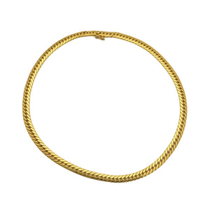 Chic Collier Ras du Cou Anglaise Or Jaune 18