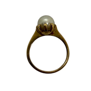 Bague Solitaire en Or Jaune 18K - Taille 53 - 3.95G
