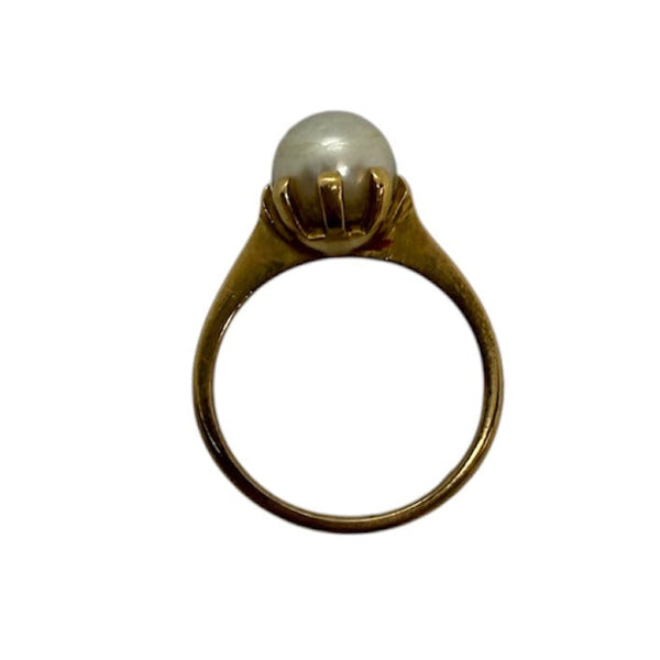 Bague Solitaire en Or Jaune 18K - Taille 53 - 3.95G