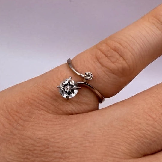 Bague en Or gris 18K - 2.65G - Taille 54