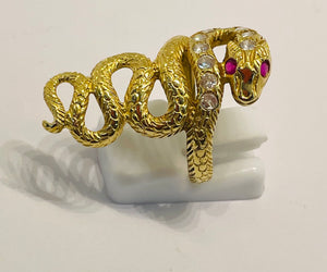 Bague en Or Jaune 18k - Taille 54