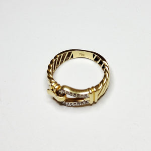 Bague en Or Jaune 18K Taille-56