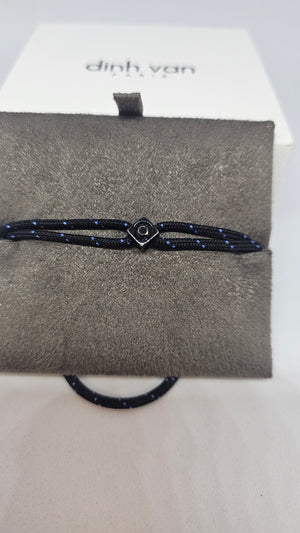 Bracelet Dinh Van – Cube Diamant en Titane Noir (0,10 cts)
