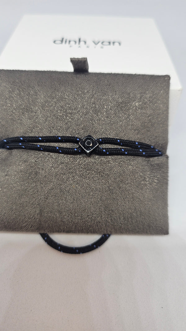 Bracelet Dinh Van – Cube Diamant en Titane Noir (0,10 cts)