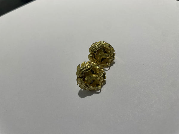Boucles d'oreilles en or jaune 18K 8.20 Grs