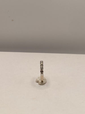 Alliance en Or Blanc  18K avec Diamants 3.11 Grs - Taille 55