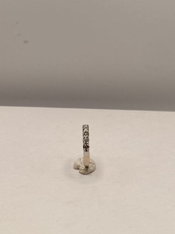 Alliance en Or Blanc  18K avec Diamants 3.11 Grs - Taille 55