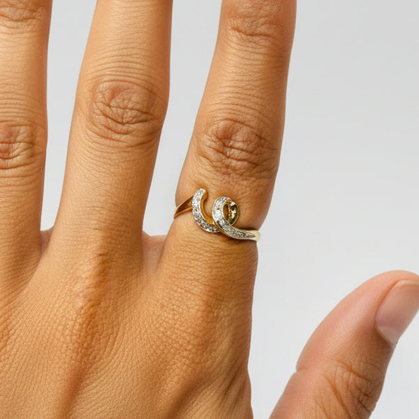Bague en Or jaune 18K - 2.03 G - Taille : 54