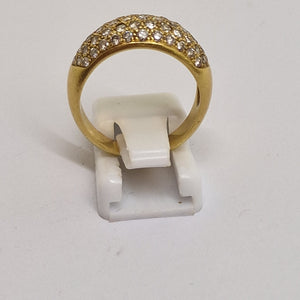 Bagues en Or Jaune avec Diamants 18 carats Taille-55