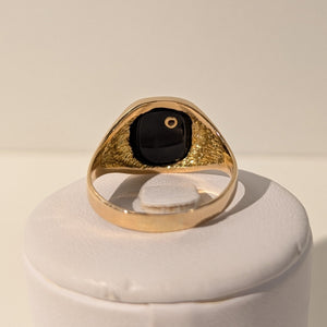 Bague chevalière en Or jaune 18K - Taille 62 - 4.88G