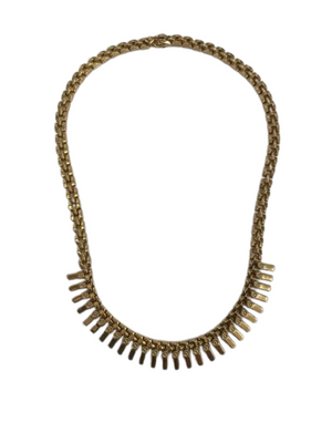 Collier ras de cou Or Jaune Gourmette 18K 44cm