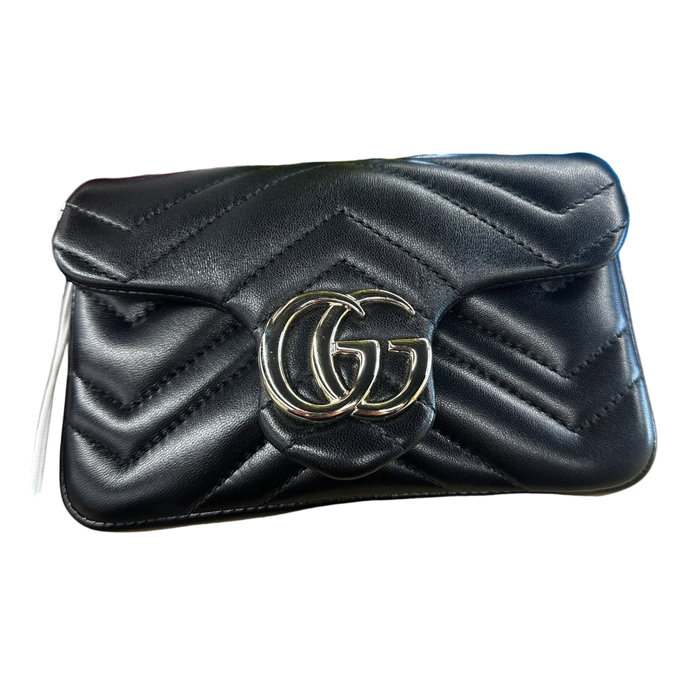 Sac Gucci GG Marmont noir en cuir matelassé