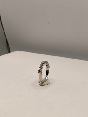 Alliance en Or Blanc  18K avec Diamants 3.11 Grs - Taille 55