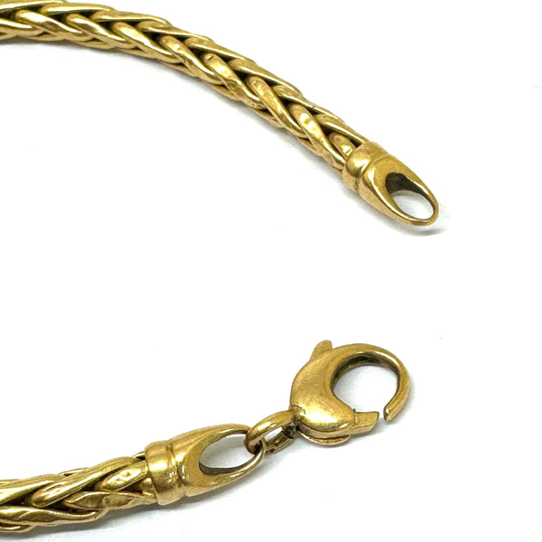 Bracelet maillé palmier en or 18K - 19.5 cm - 8.71gr