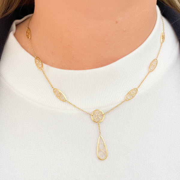 Collier Ras du Cou en Or Jaune 18k - 4.24g