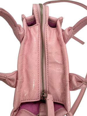 Sac à main Marc Jacobs The Shiny Crinkle Mini – Rose brillant