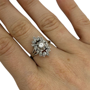 Bague en Or Blanc 18K - Taille 55 - 3.64G