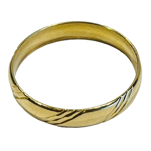 Bague Alliance Or Jaune 18K - 3.01Grs - T62