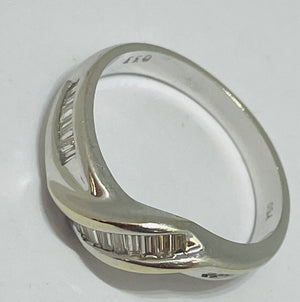 Bague en Or Blanc 18K - Taille 56 - 4.4 G