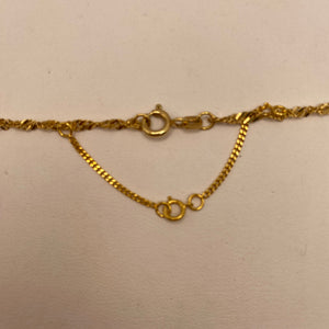 Collier Ras du Cou en Or Jaune 18K - 4.44g
