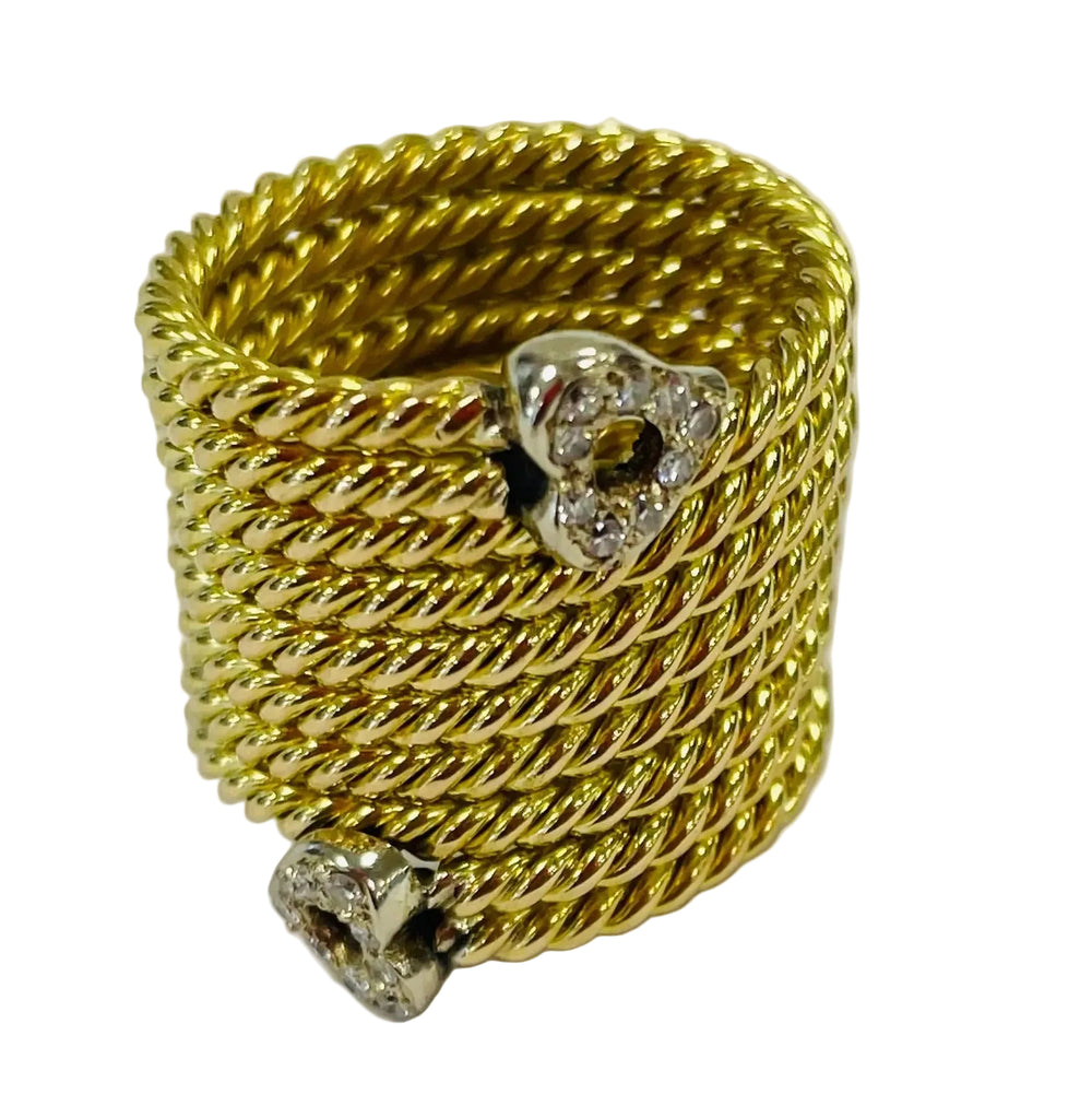 Bague en or jaune 18K - 19 Grs - Taille 54/55