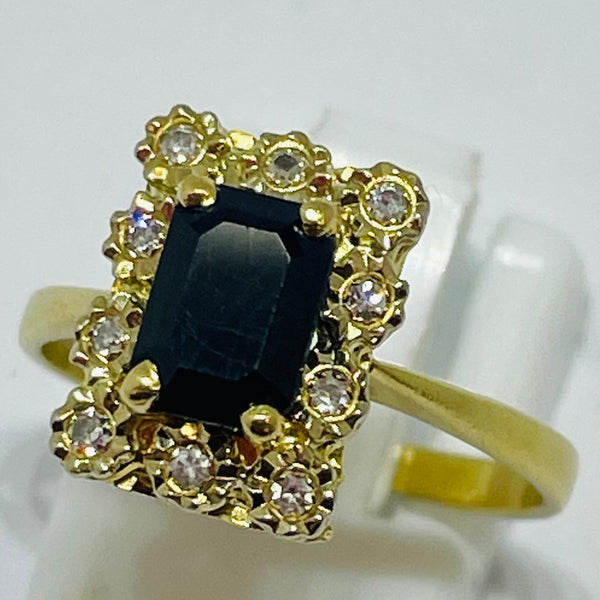 Bague en Or Jaune 18K - Taille 52