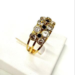 Bague en Or Jaune 18K - Taille 61 - 3.43g