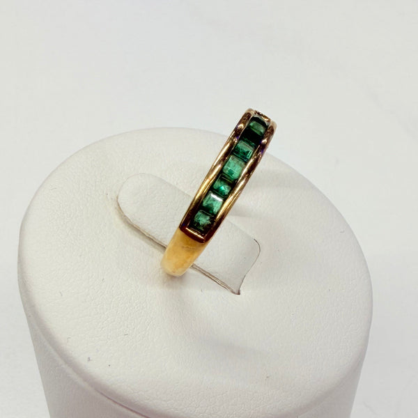 Bague en Or Jaune 18K - Emeraudes- 2.84G - Taille 51