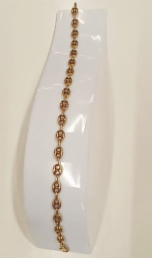 Bracelet Or Jaune Maillon Grains de Café 18 K - 9.91 G
