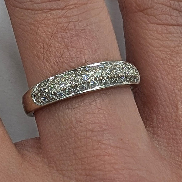 Bague en Or Blanc 18 K - Taille 55 - 3.94 G