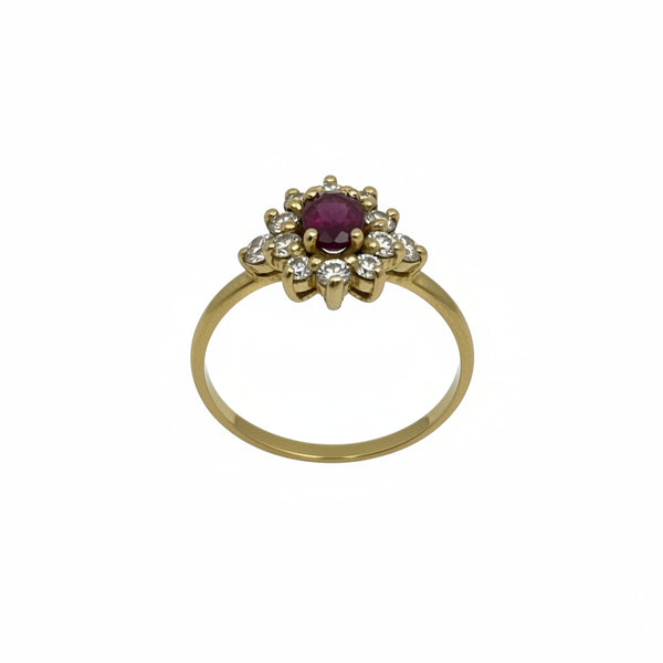 Bague en Or Jaune 18K - Taille 53 - 2.29G