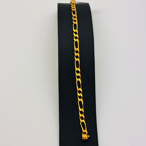 Bracelet gourmette en or jaune 18K 15.30 Grs