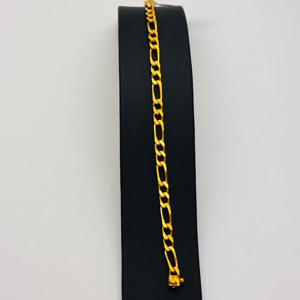 Bracelet gourmette en or jaune 18K 15.30 Grs