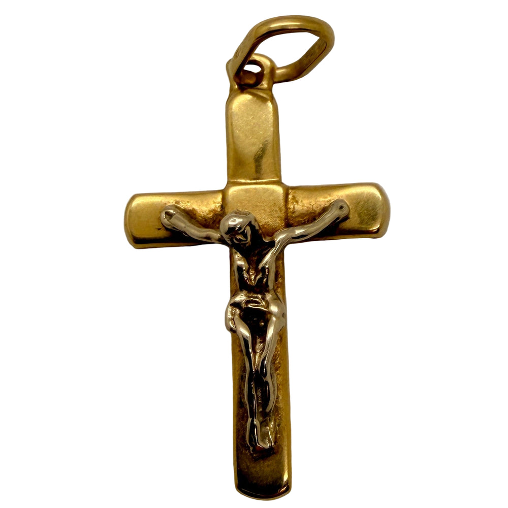 Pendentif Croix en Or Jaune 18K - 3.57g