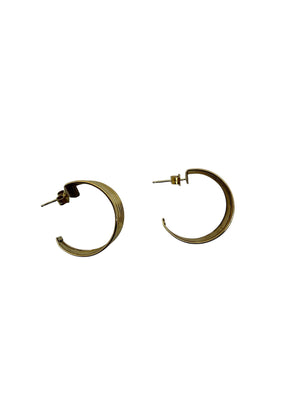 Boucles d'oreilles créoles en Or Jaune 18K