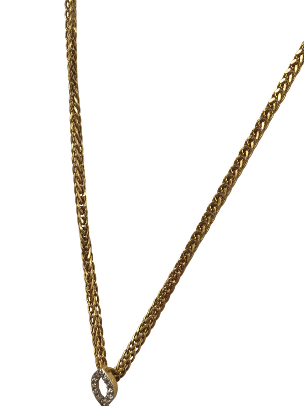 Collier Princesse avec Diamants en Or Jaune 18K